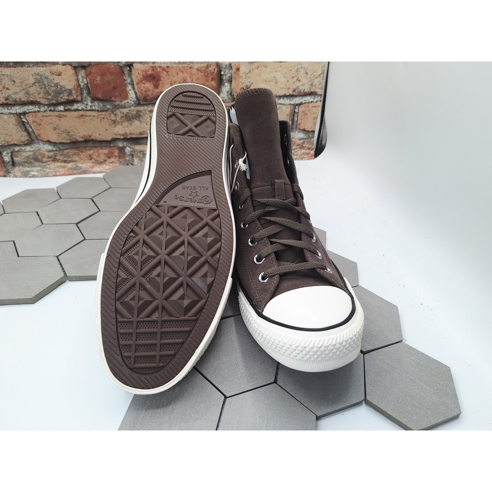 Converse Chuck‎ Taylor All Star Hi Suede Shoes Men Sz 12 Brown Suede Tabacoo - Picture 6 of 13